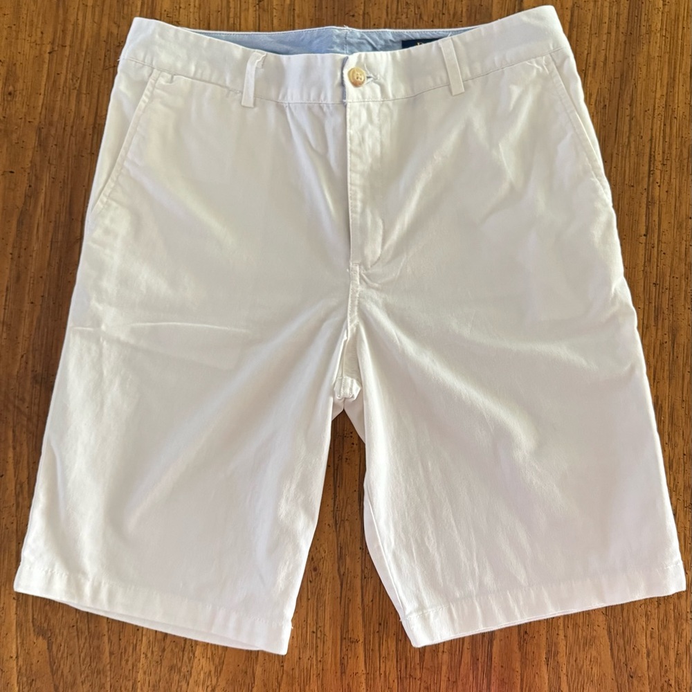 Ralph Lauren Polo‎ Classic Minimalist White Bermuda 100% Cotton Shorts Youth 18
